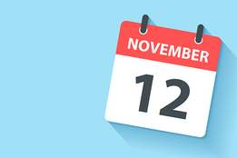 november 12 calendar icon
